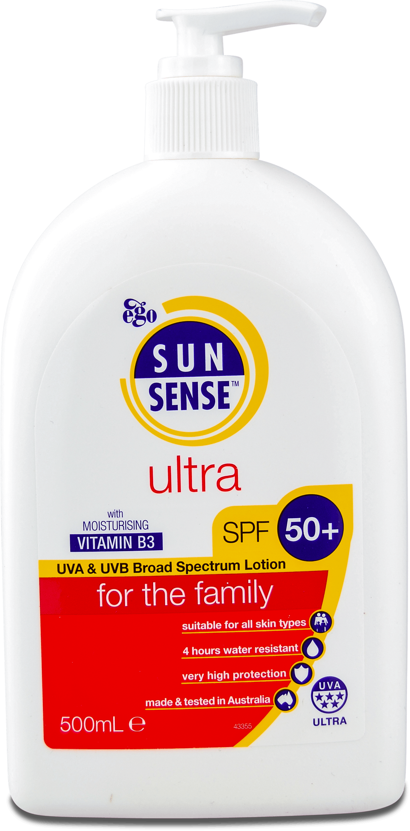 sunsense sun cream 500ml