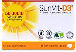 Sunvit-D3 50000iu DD1250 15 pack