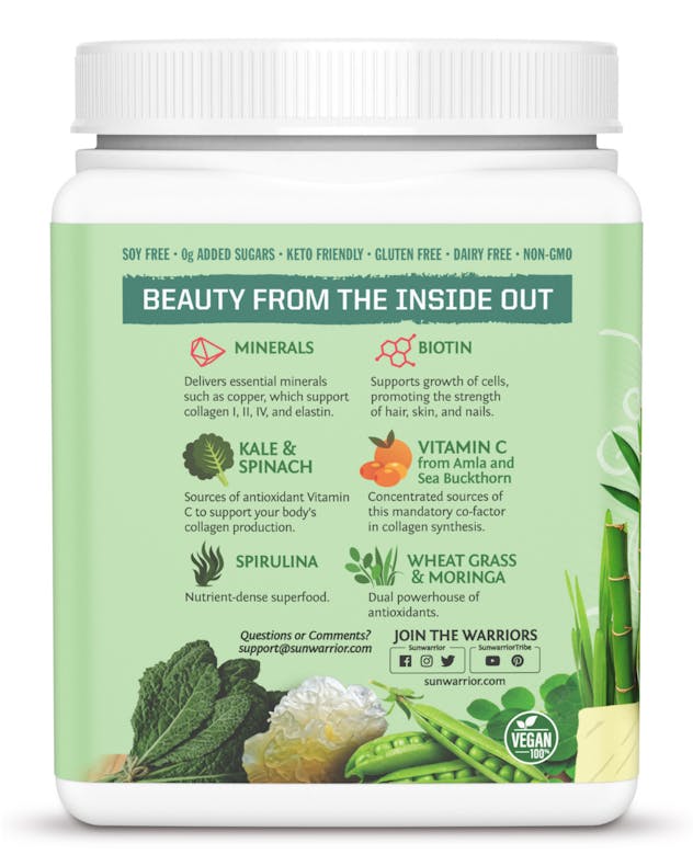 Sunwarrior Beauty Greens Pina Colada - 2