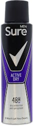 Sure Men Active Dry Antiperspirant Deodorant 150ml