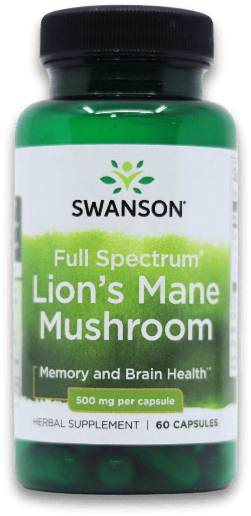 Swanson Full Spectrum Lion's Mane Mushroom 500mg 60 Capsules