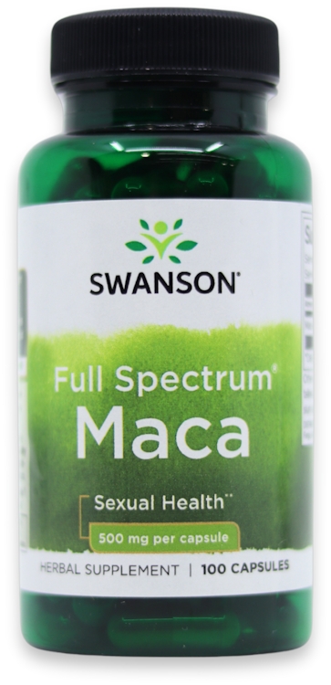 Swanson Full Spectrum Maca 500mg 100 Capsules