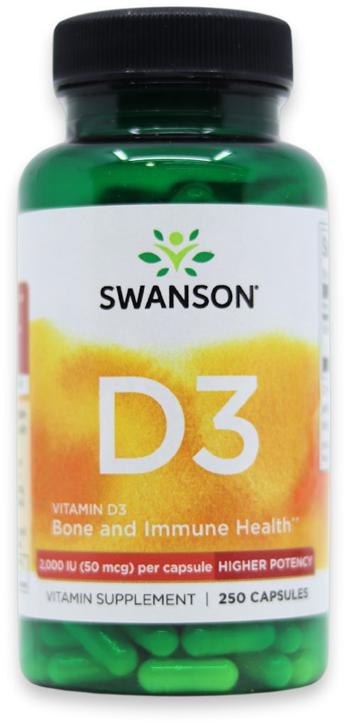 Swanson Vitamin D3 2000IU 250 Capsules