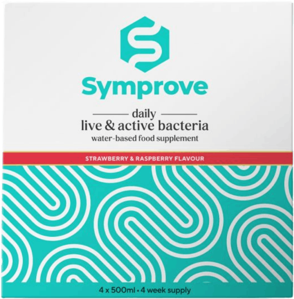 Symprove Daily Live & Bacteria Supplement Strawberry & Raspberry 4 x 500ml