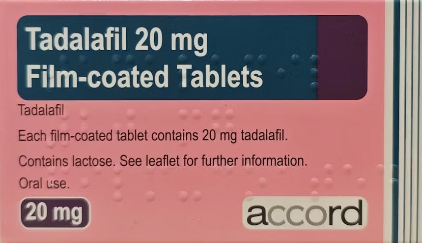 Tadalafil Accord 20mg 4 tablets