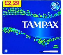 Tampax Blue Box Super 20