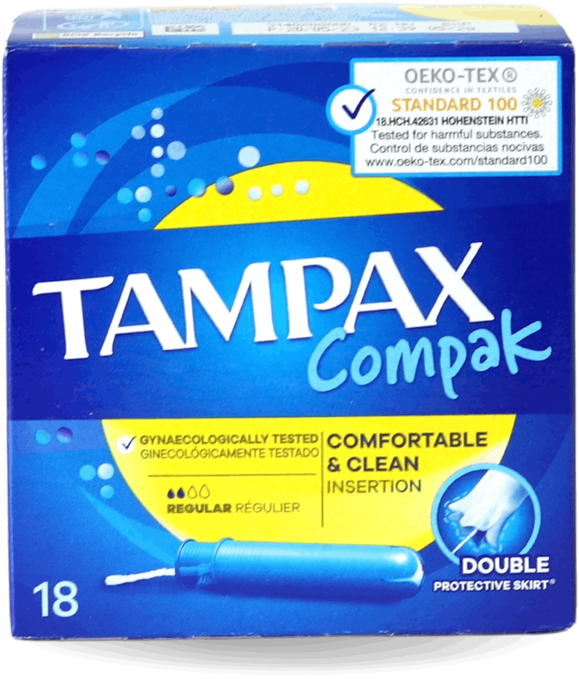 Tampax Compak Regular Tampons 18's