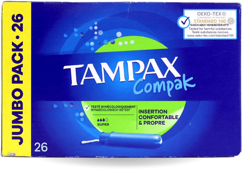 Tampax Compak Super Tampons 26 Pack