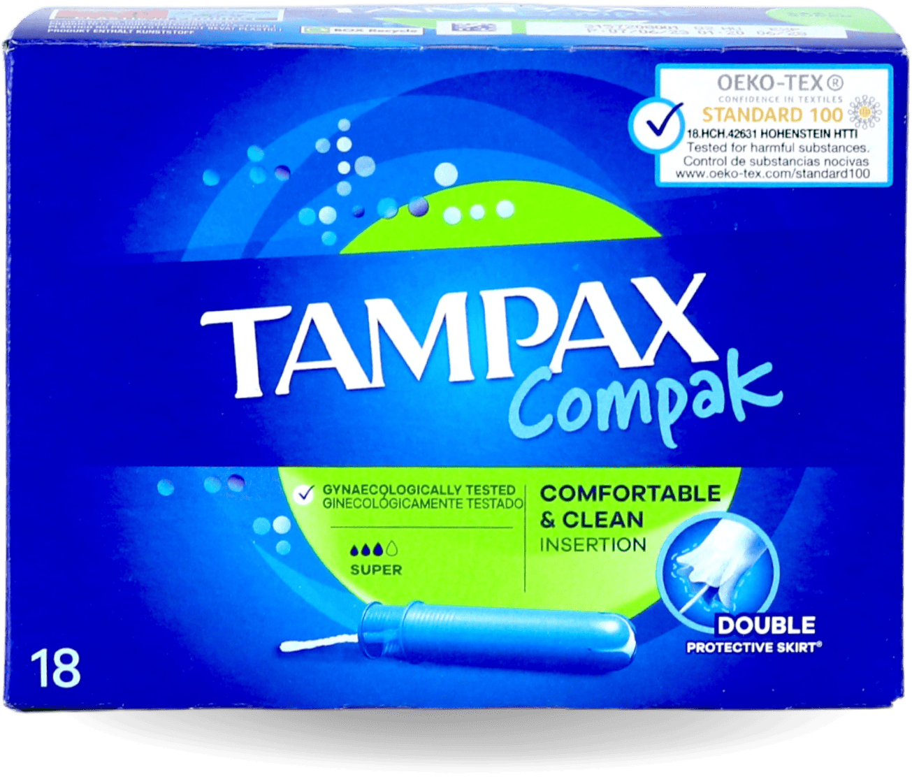Tampax Compak Super Tampons 18's