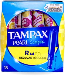 Tampax Pearl Compak Regular 18's