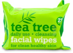 Tea Tree Facial Wipes Twin 25 pack