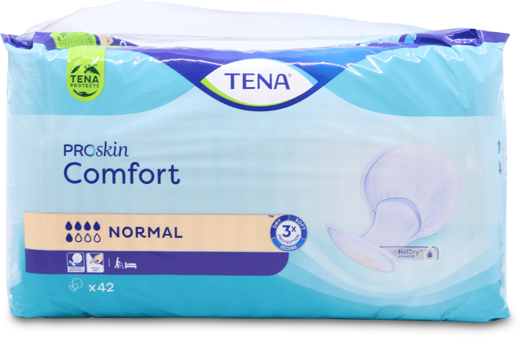 Tena PROskin Comfort Normal Pads 42 Pack