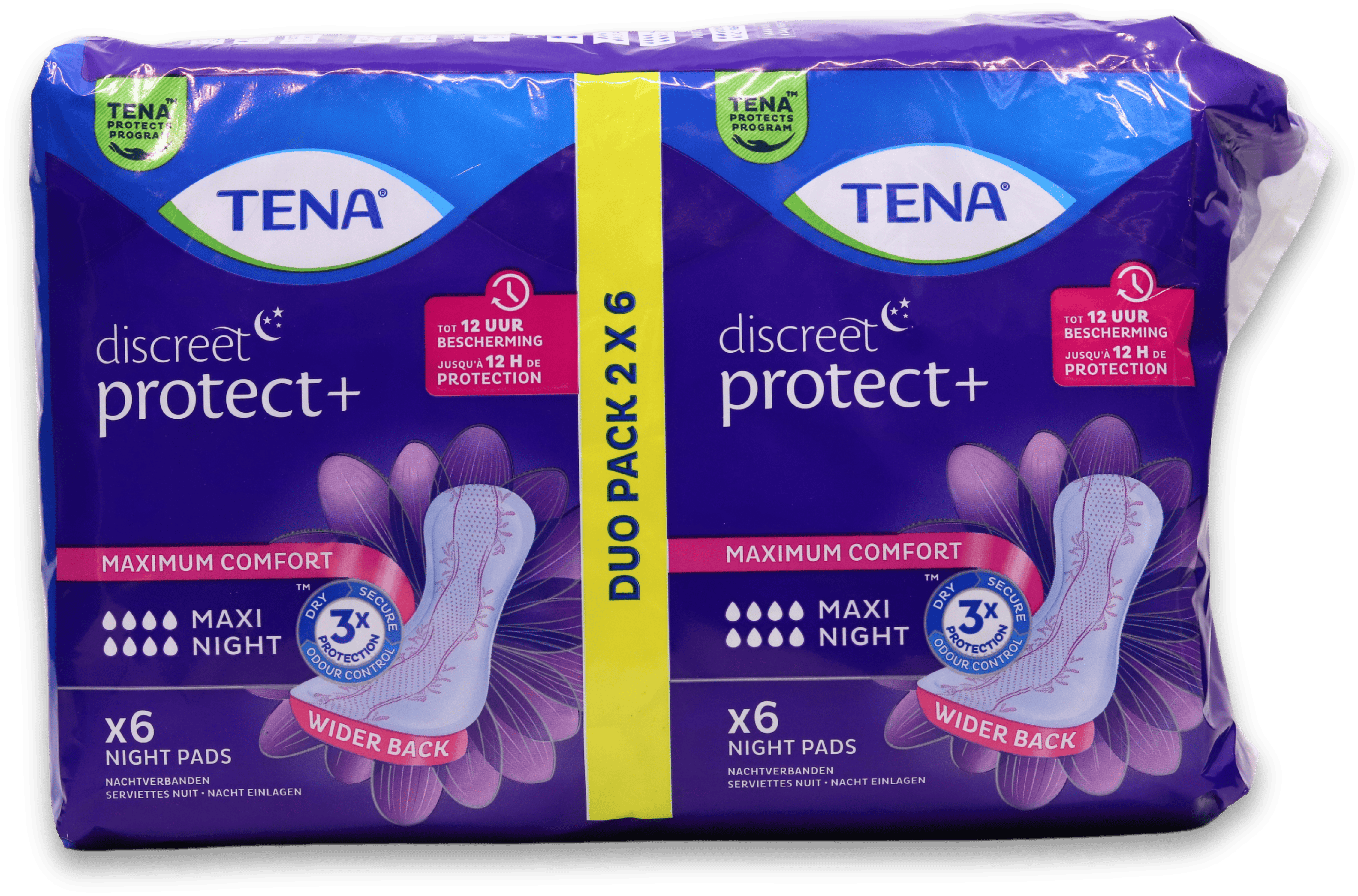 Tena Discreet Maxi Night Pads 12 Pack