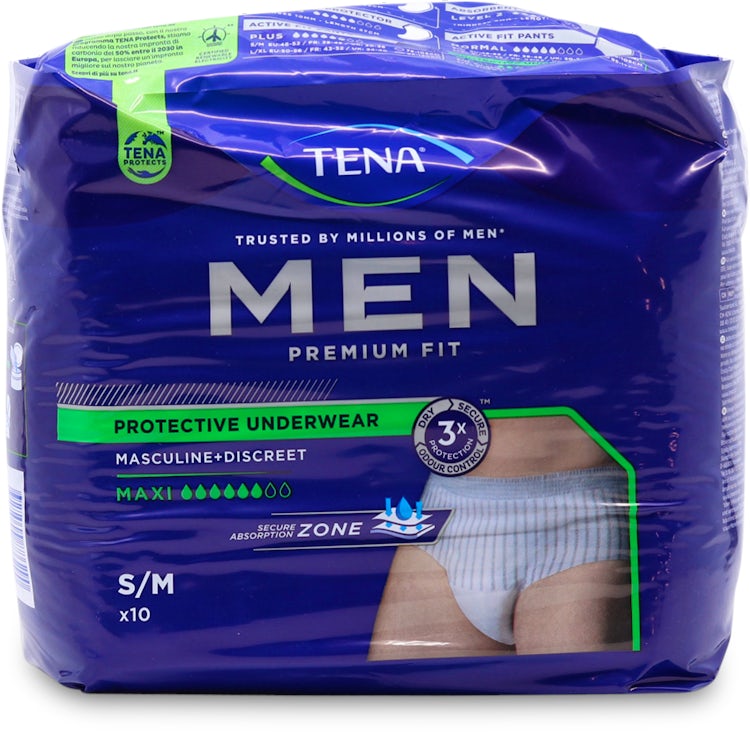 Tena for Men Premium Fit Level 4 Medium Pack of 10 | medino