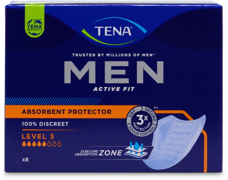 Men's absorbent pads Tena Men Level 3 Super Pack of 8 pcs