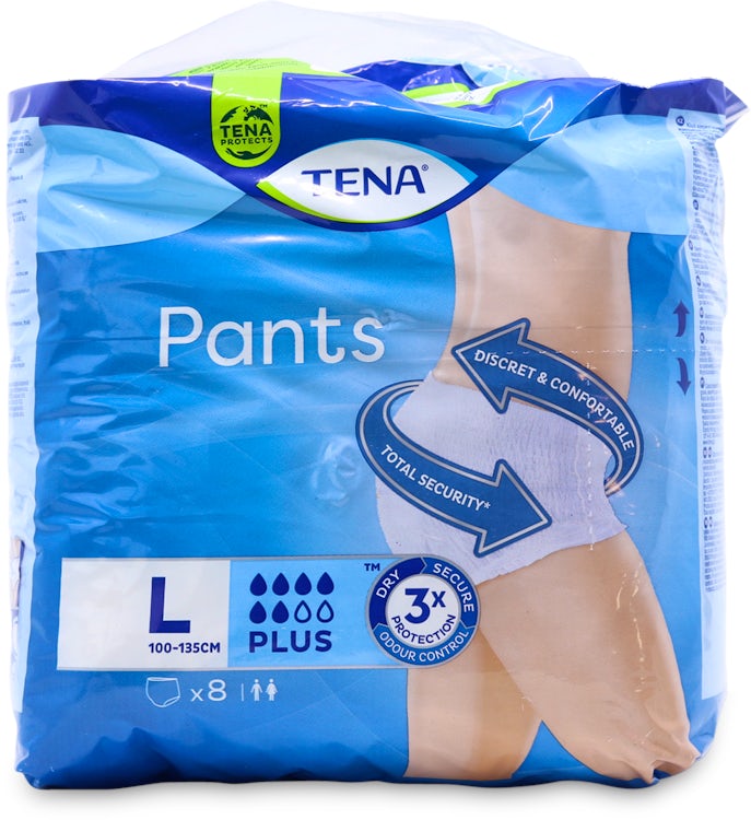 TENA Lady Pants Plus - Large - Pack of 8