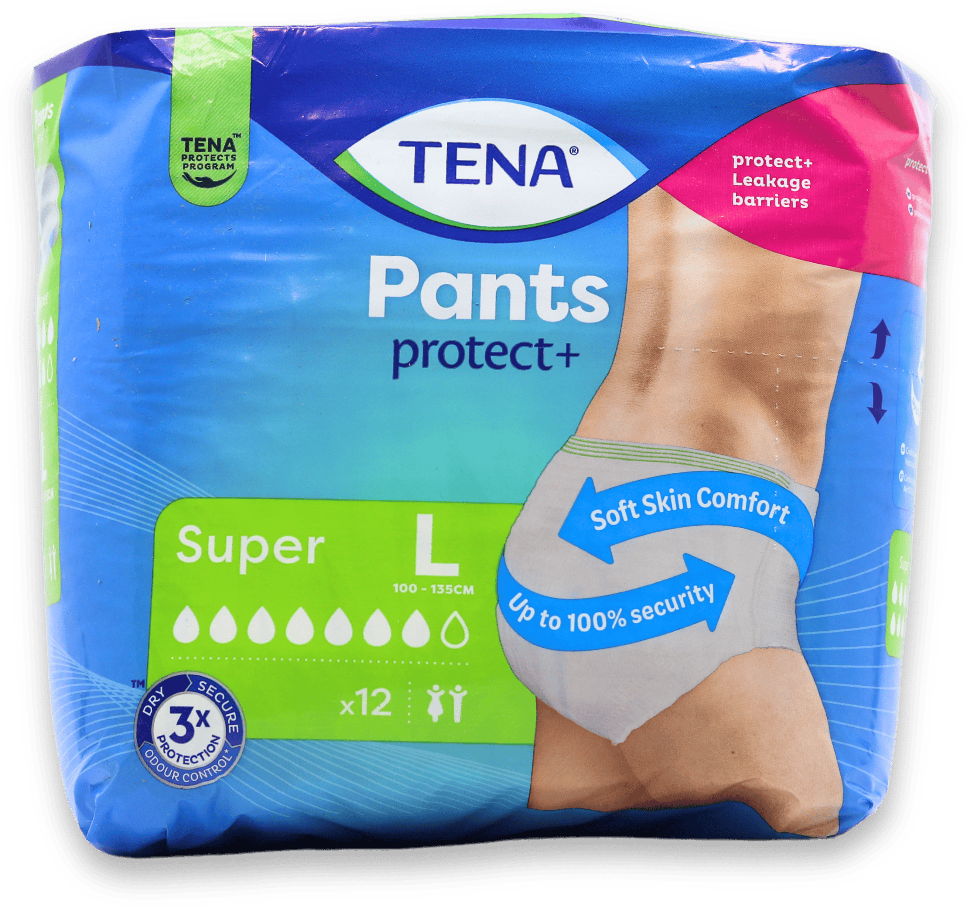 Tena Pants Protect+ Super Large 12 Pack