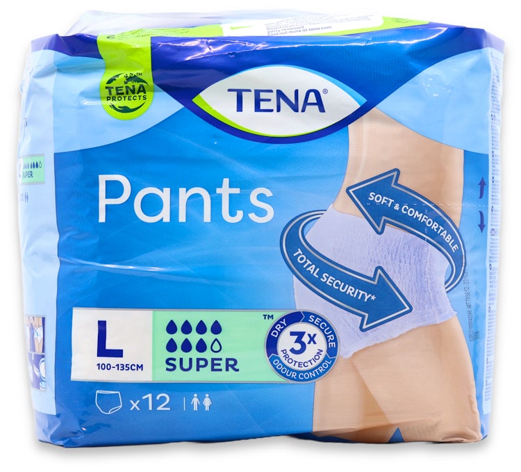 TENA PANTS SUPER L (12/PAK)