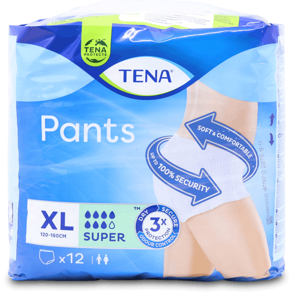 Tena Pants Super X Large 12 Pack 793762 - YouTube
