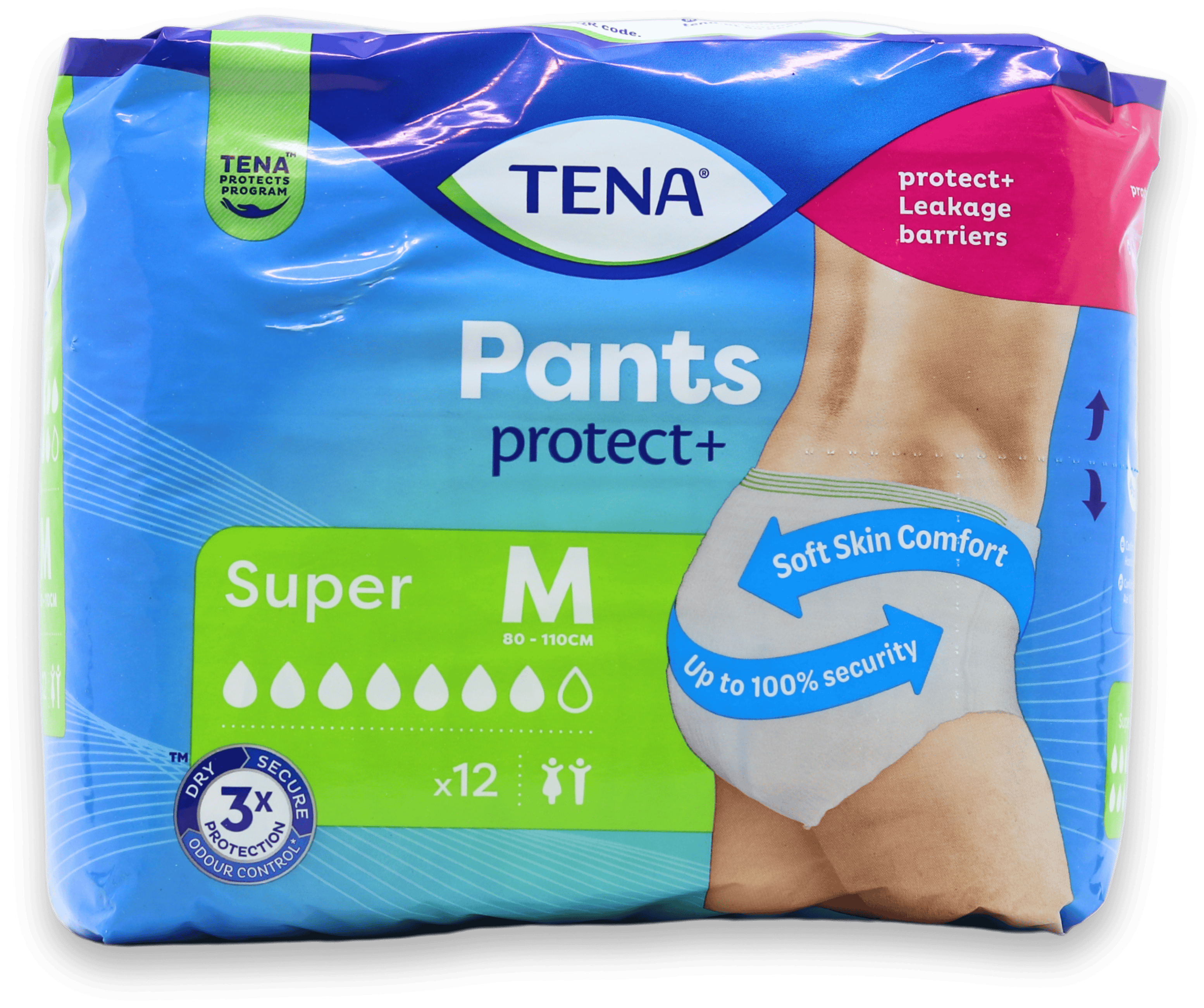 Tena Pants Protect+ Super Medium 12 Pack medino