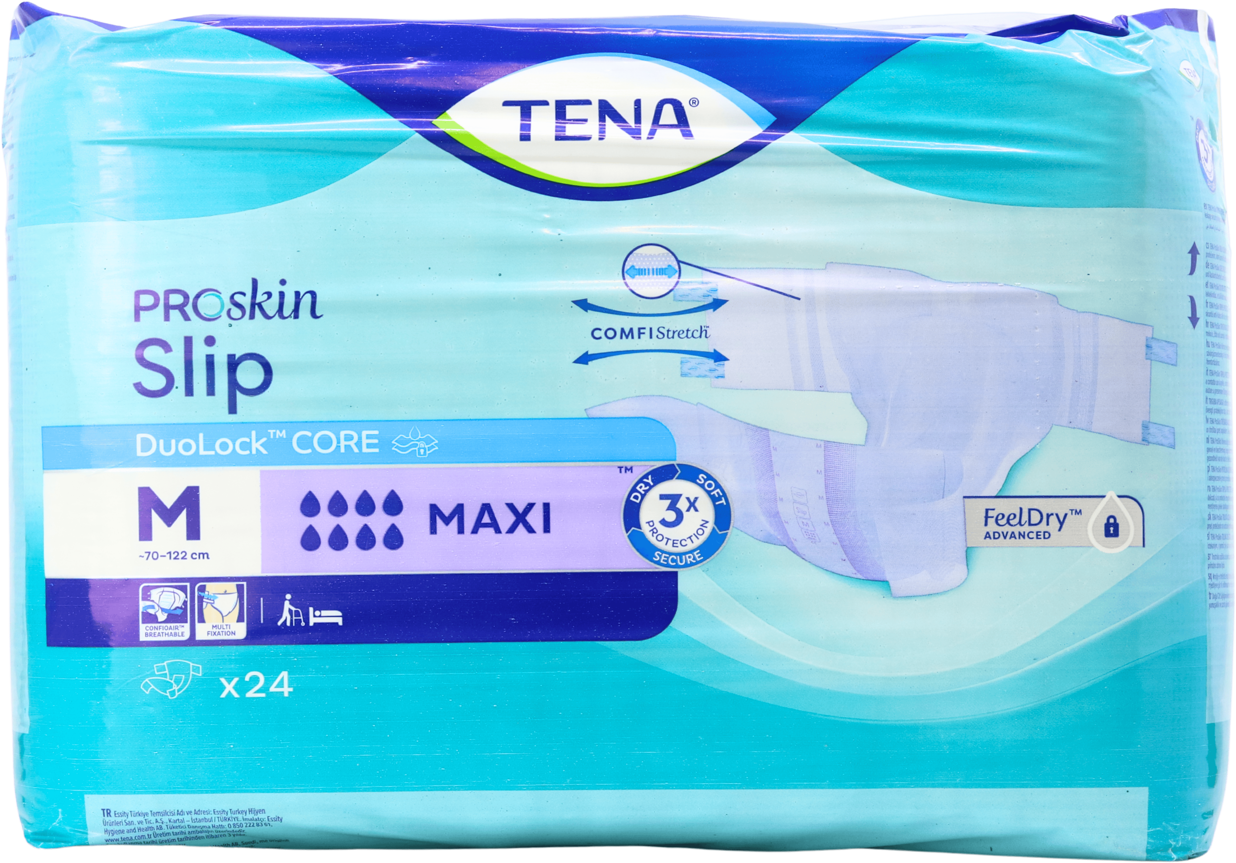 Tena PROskin Slip Medium Maxi Pads 24 Pack