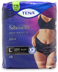 TENA SILHOUETTE NORMAL WHITE LOW WAISTED LARGE X 5 PIECES