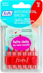 TePe Interdental Brushes 0.5mm 6 Pack