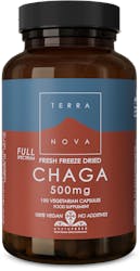 Terranova Chaga 500mg Full Spectrum (Fresh Freeze Dried-Organic) 100 Pack
