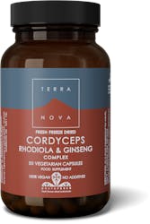 Terranova Cordyceps, Rhodiola & Ginseng Super-Blend Capsules 50 Pack