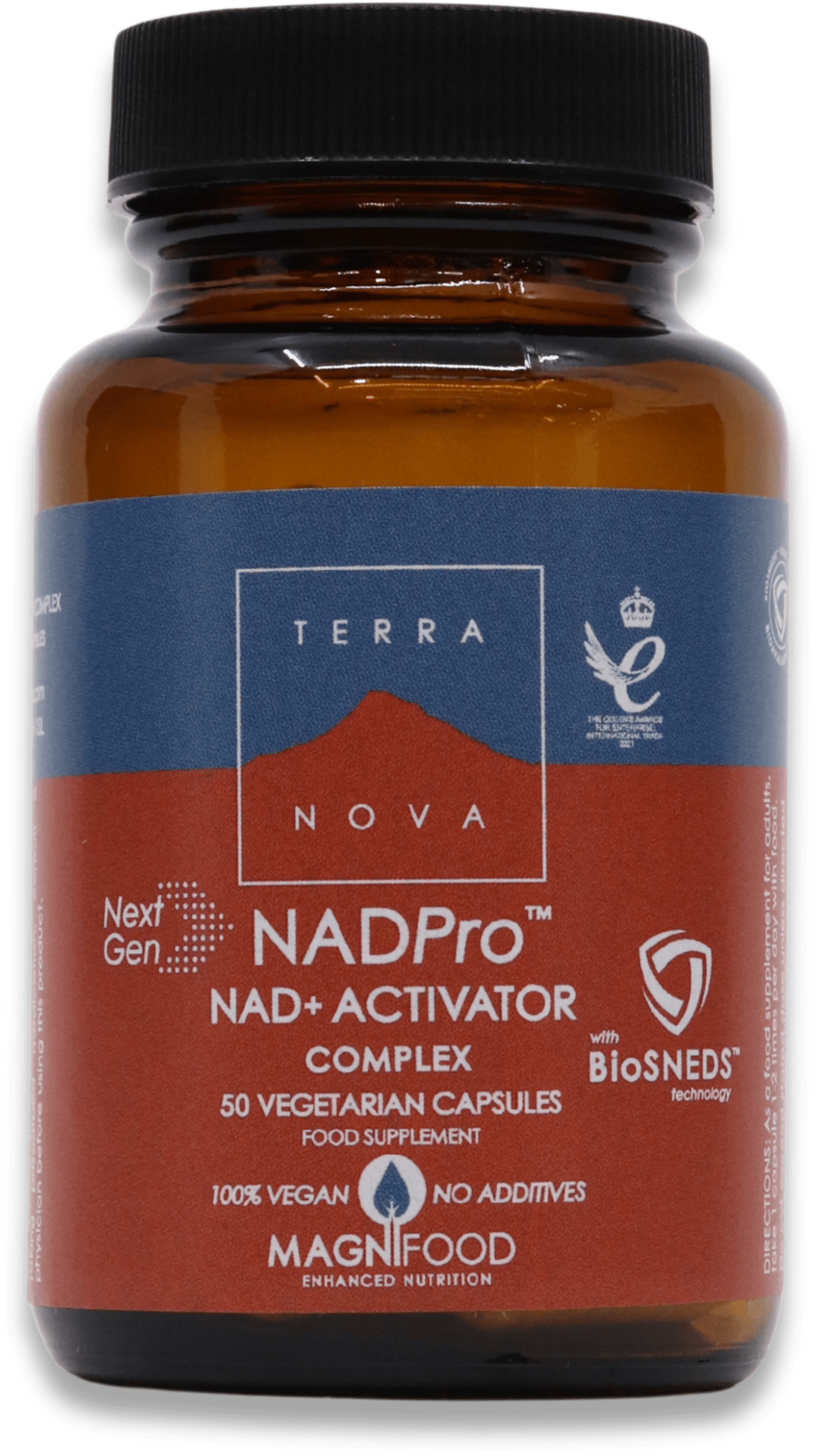 Terranova NADPro NAD+ Activator Complex 50 Veg Capsules