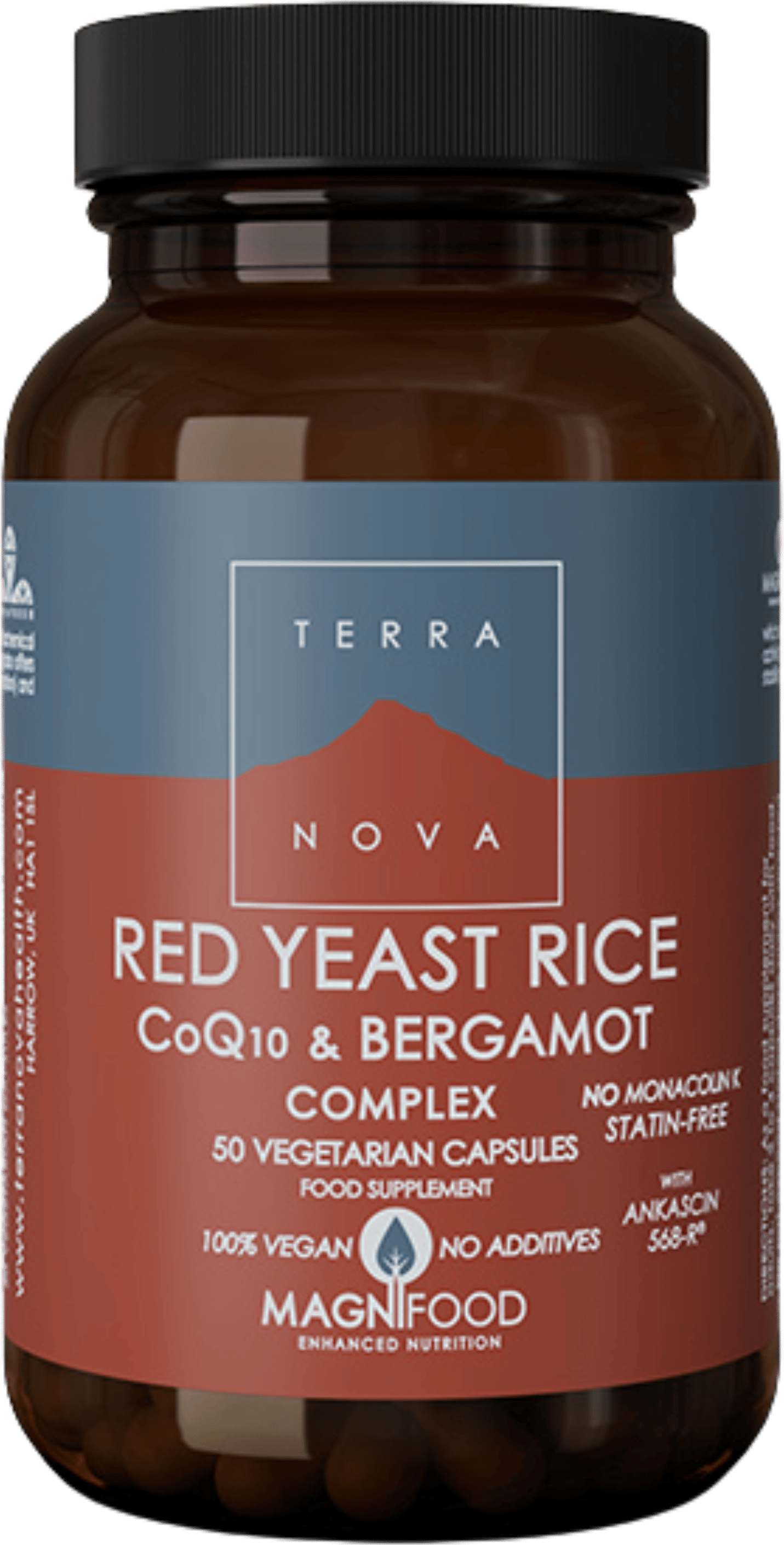 Terranova Red Yeast Rice, CoQ10 & Bergamot Complex 50 Capsules