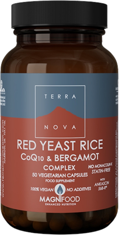 Terranova Red Yeast Rice, CoQ10 & Bergamot Complex 50 Capsules