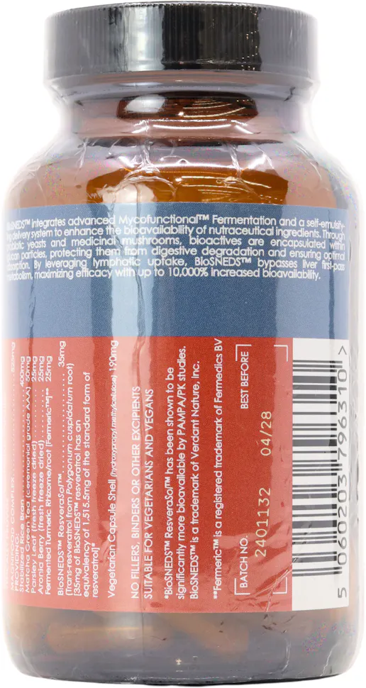 Terranova ResveraSol Resveratrol Complex 100 Capsules - 3