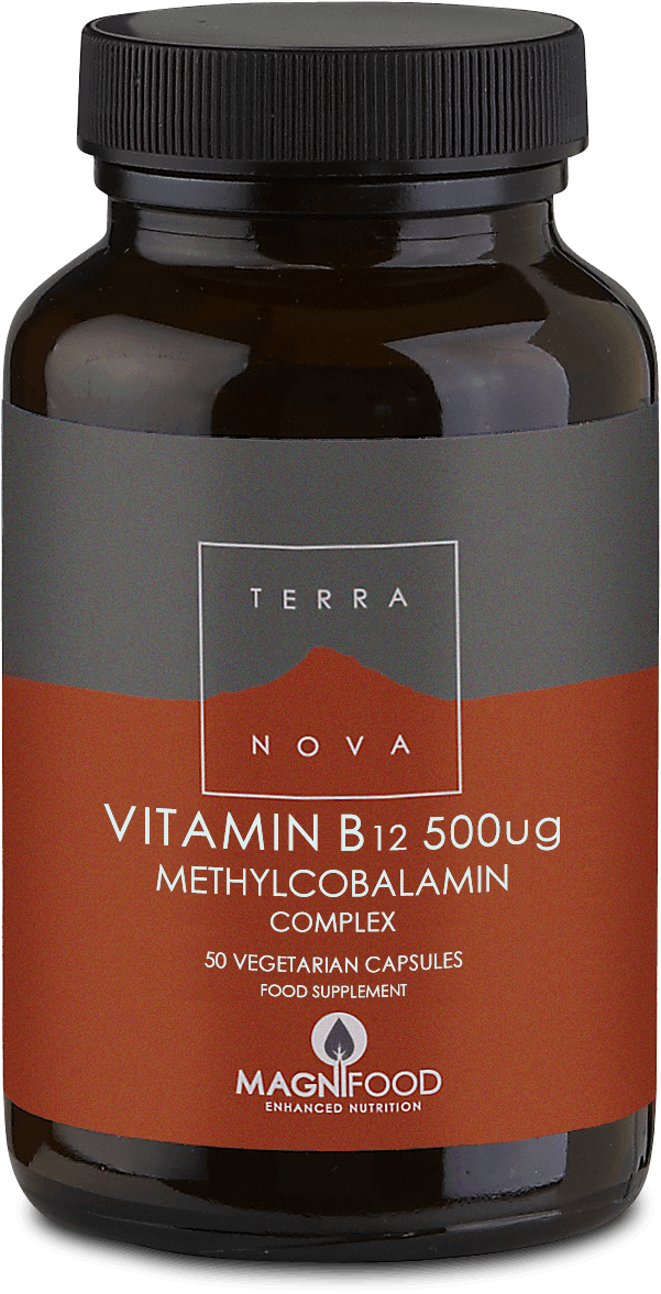 Terranova Vitamin B12 500µg 50 Capsules | Medino