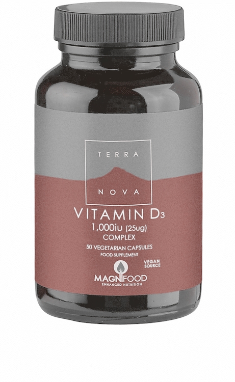 Photos - Vitamins & Minerals Terra Nova Terranova Vitamin D3 1000IU Complex 50 Capsules 