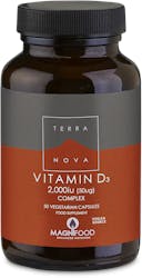 Terranova Vitamin D3 2000IU Complex 50 Pack