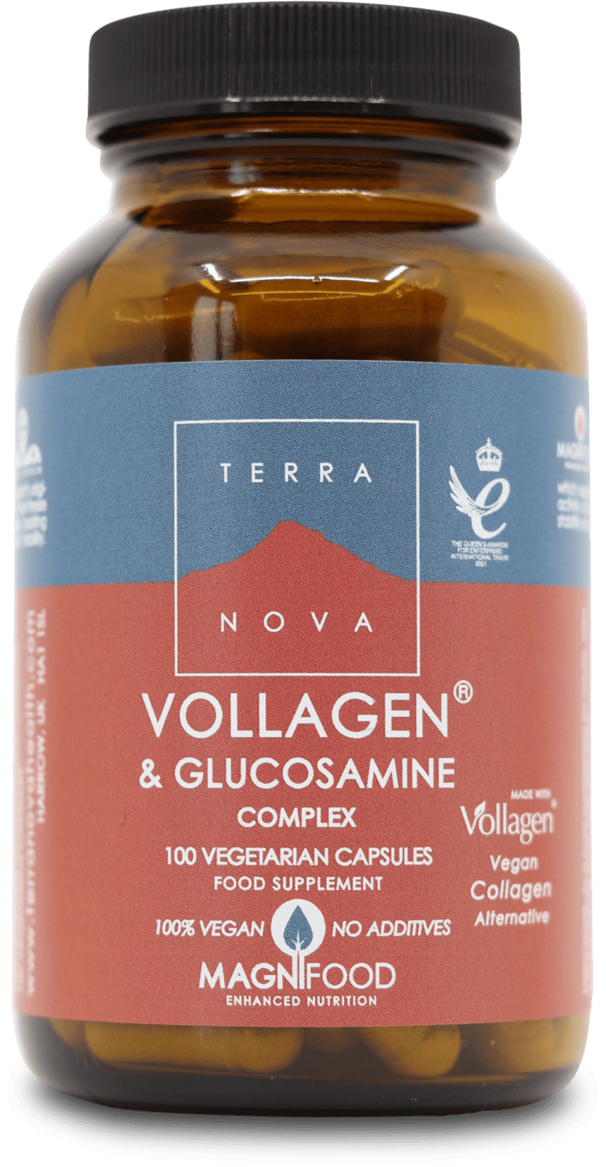 Terranova Vegan Collagen & Glucosamine Complex 100 Capsules