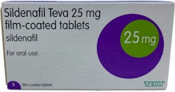 Teva Sildenafil 25mg 8 Tablets (PGD)