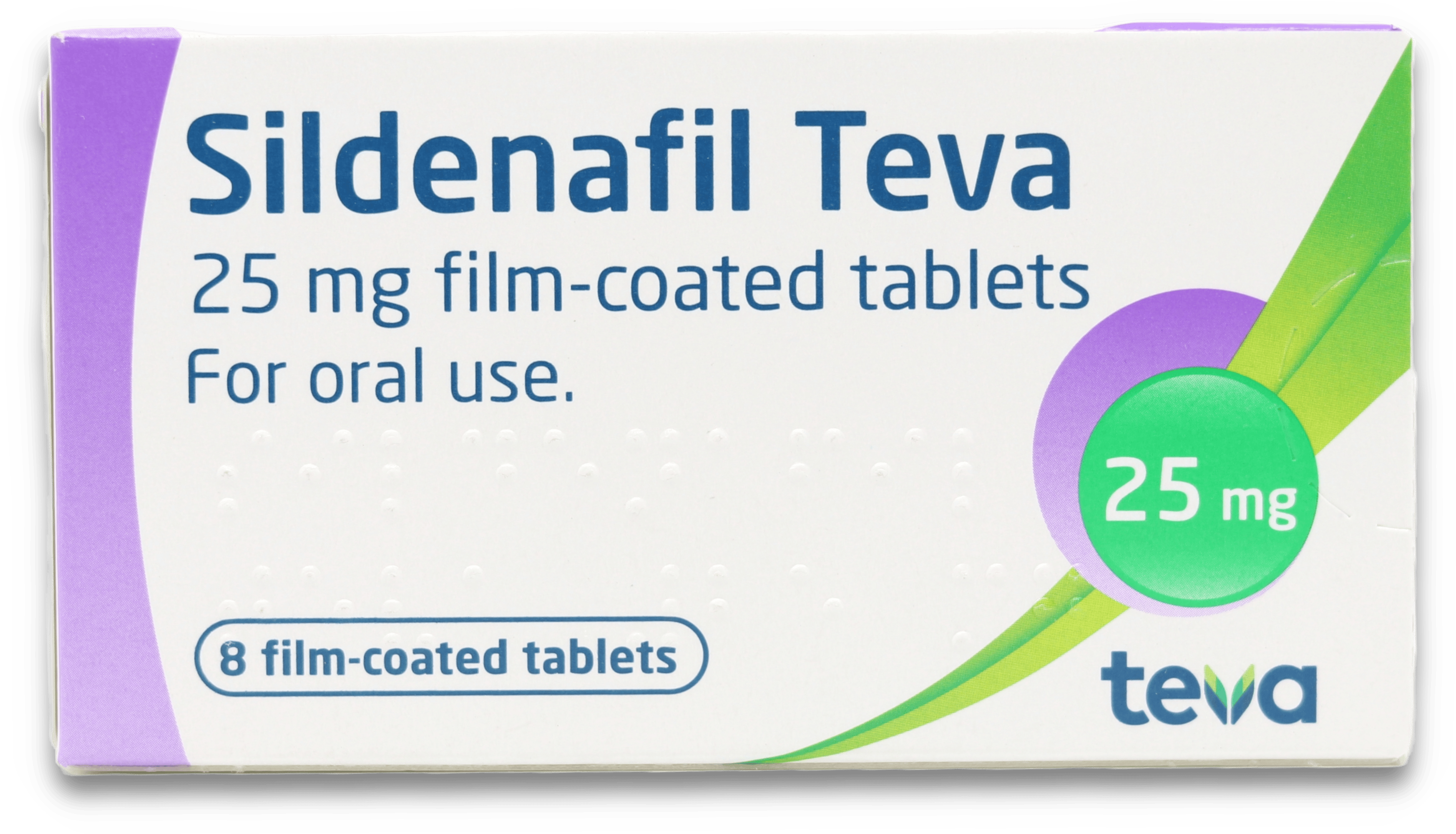 Teva Sildenafil 25mg 8 Tablets