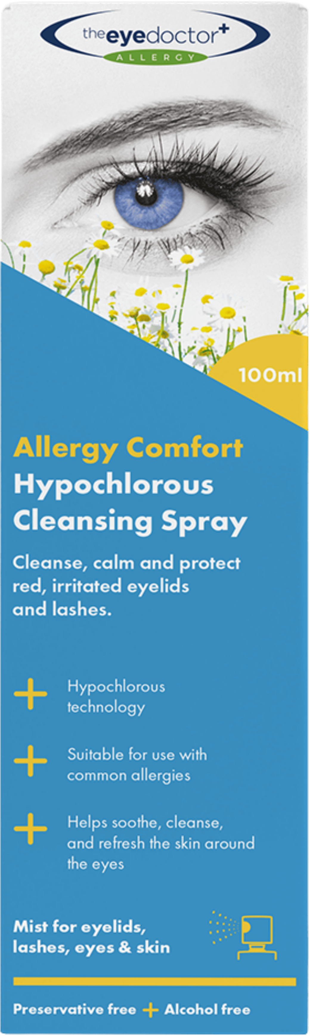 The Eye Doctor Allergy Comfort Hypochlorous Cleansing Spray 100ml