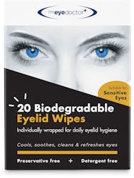 The Eye Doctor Biodegradable Lid Wipes 20 Pack