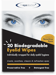 The Eye Doctor Biodegradable Lid Wipes 20 Pack