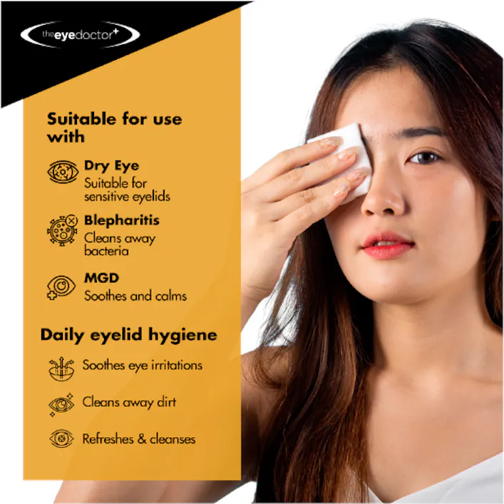The Eye Doctor Biodegradable Lid Wipes 20 Pack - 4