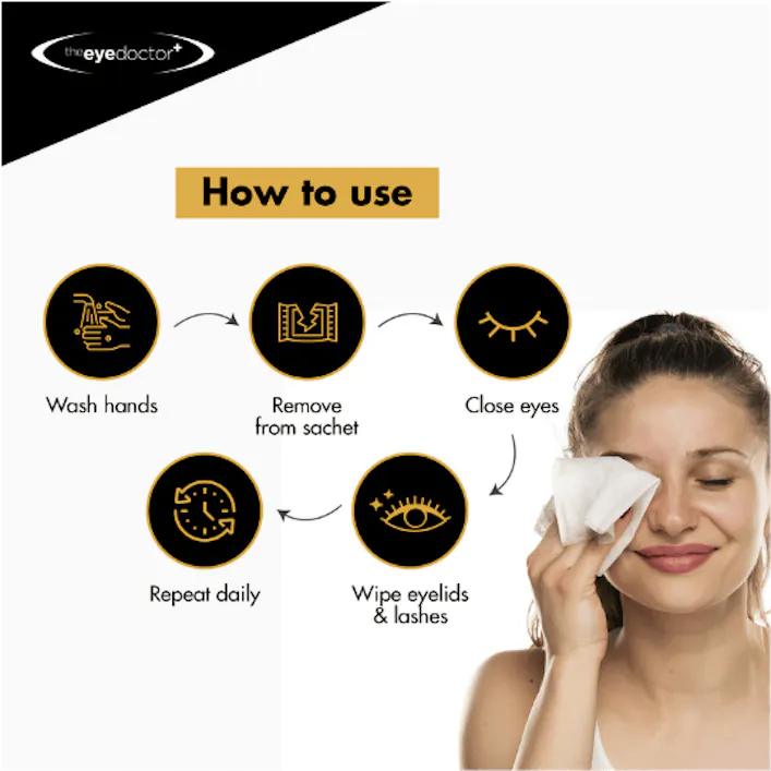The Eye Doctor Biodegradable Lid Wipes 20 Pack - 3