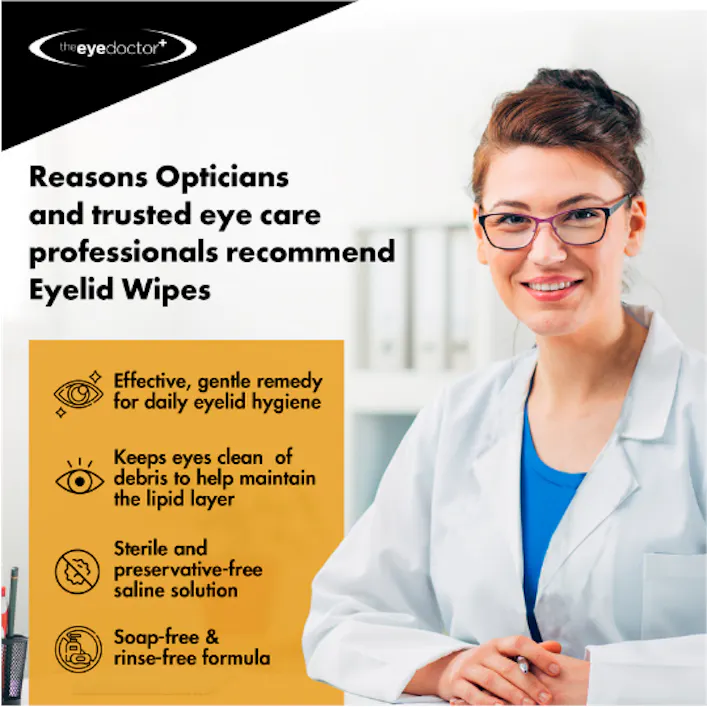 The Eye Doctor Biodegradable Lid Wipes 40 Pack - 5