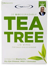 The Eye Doctor Biodegradable Tea Tree Lid Wipes 20 Pack