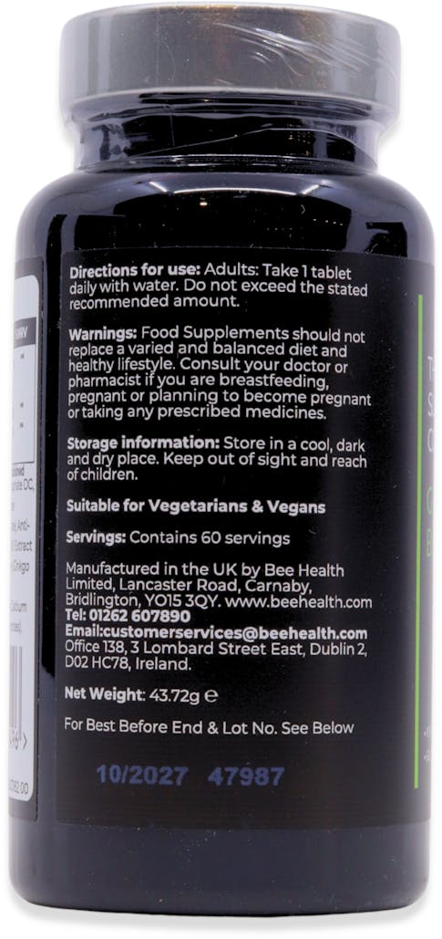 The Food Supplement Company Ginkgo Biloba 500mg 60 Tablets - 3