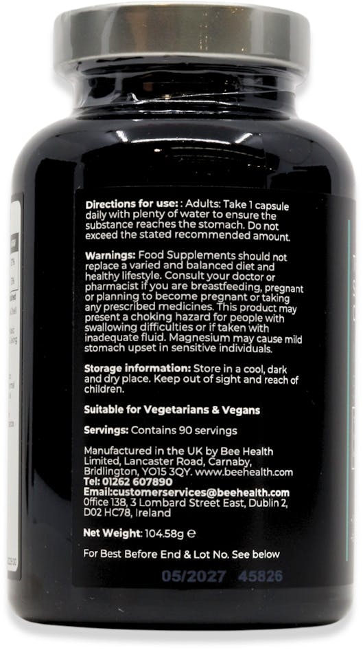 The Food Supplement Company Magnesium 500mg 90 Capsules - 3