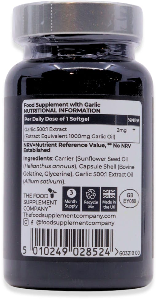 The Food Supplement Company One-A-Day Garlic Gems 90 Softgels - 2