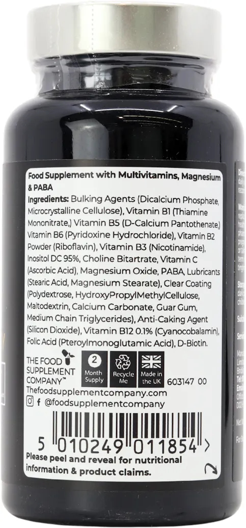 The Food Supplement Company Vitamin B Supreme High Potency 60 Tablets - 2